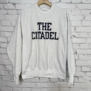 Vintage THE CITADEL Champion Reverse Weave Crewneck Sweatshirt L‎ 90s Pakistan
